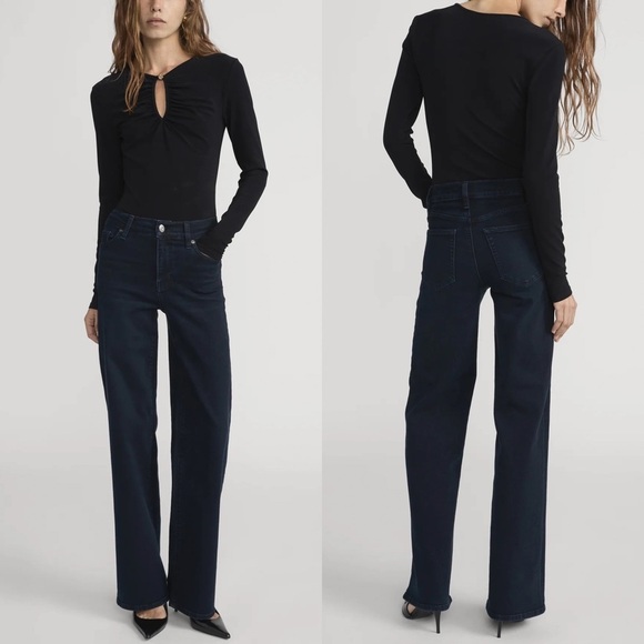Frame Denim Denim - Frame Denim Le Slim Palazzo in Century Size 29
